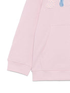 Felpa per bambina Stella McCartney Kids rosa con cappuccio in cotone - Rubino Kids