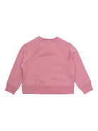 Felpa per bambina Stella McCartney Kids rosa con logo floreale - Rubino Kids