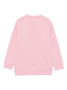 Felpa per bambina Stella McCartney Kids rosa con logo ricamato - Rubino Kids