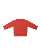 Felpa per bambina Stella McCartney Kids rossa con stampa fiore sul davanti - Rubino Kids
