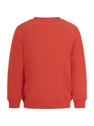 Felpa per bambina Stella McCartney Kids rossa con stampa fiori sul davanti - Rubino Kids