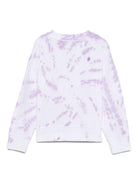 Felpa per bambina Stella McCartney Kids viola con motivo tie - dye - Rubino Kids