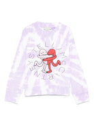 Felpa per bambina Stella McCartney Kids viola con motivo tie - dye - Rubino Kids