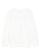 Felpa per bambini Moschino Kids bianca con ricamo Teddy Bear - Rubino Kids