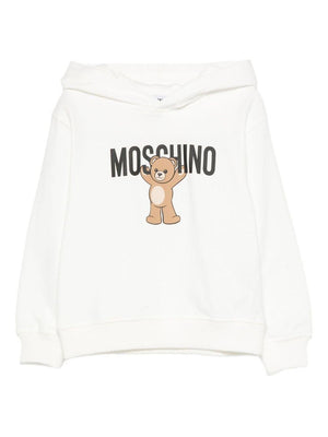 Moschino Kids white sweatshirt with Teddy Bear print