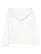 Felpa per bambini Moschino Kids bianca con stampa Teddy Bear - Rubino Kids