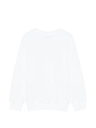 Felpa per bambini Moschino Kids bianca con stampa Teddy Bear - Rubino Kids