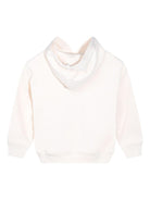 Felpa per bambini Moschino Kids bianco con stampa Teddy e cappuccio - Rubino Kids