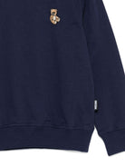Felpa per bambini Moschino Kids blu con logo Teddy Bear - Rubino Kids