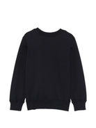 Felpa per bambini Moschino Kids nera con logo sul davanti - Rubino Kids