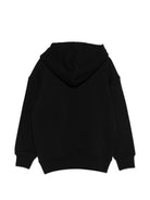 Felpa per bambini Moschino Kids nera con logo sul davanti - Rubino Kids