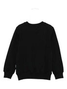 Felpa per bambini Moschino Kids nero con logo Teddy Bear - Rubino Kids