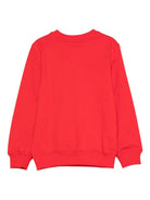 Felpa per bambini Moschino Kids rossa con logo Teddy Bear - Rubino Kids