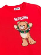 Felpa per bambini Moschino Kids rosso con motivo Bear - Rubino Kids