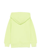 Felpa per bambini Moschino Kids verde con stampa Teddy Bear - Rubino Kids