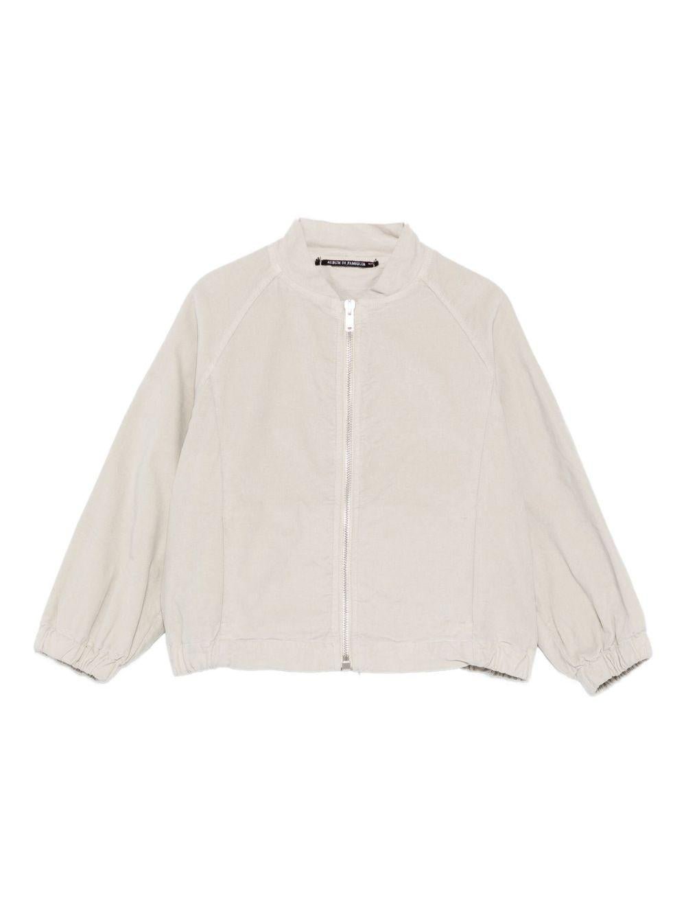 Felpa per bambino Album di Famiglia Kids grigia con chiusura con cerniera - Rubino Kids