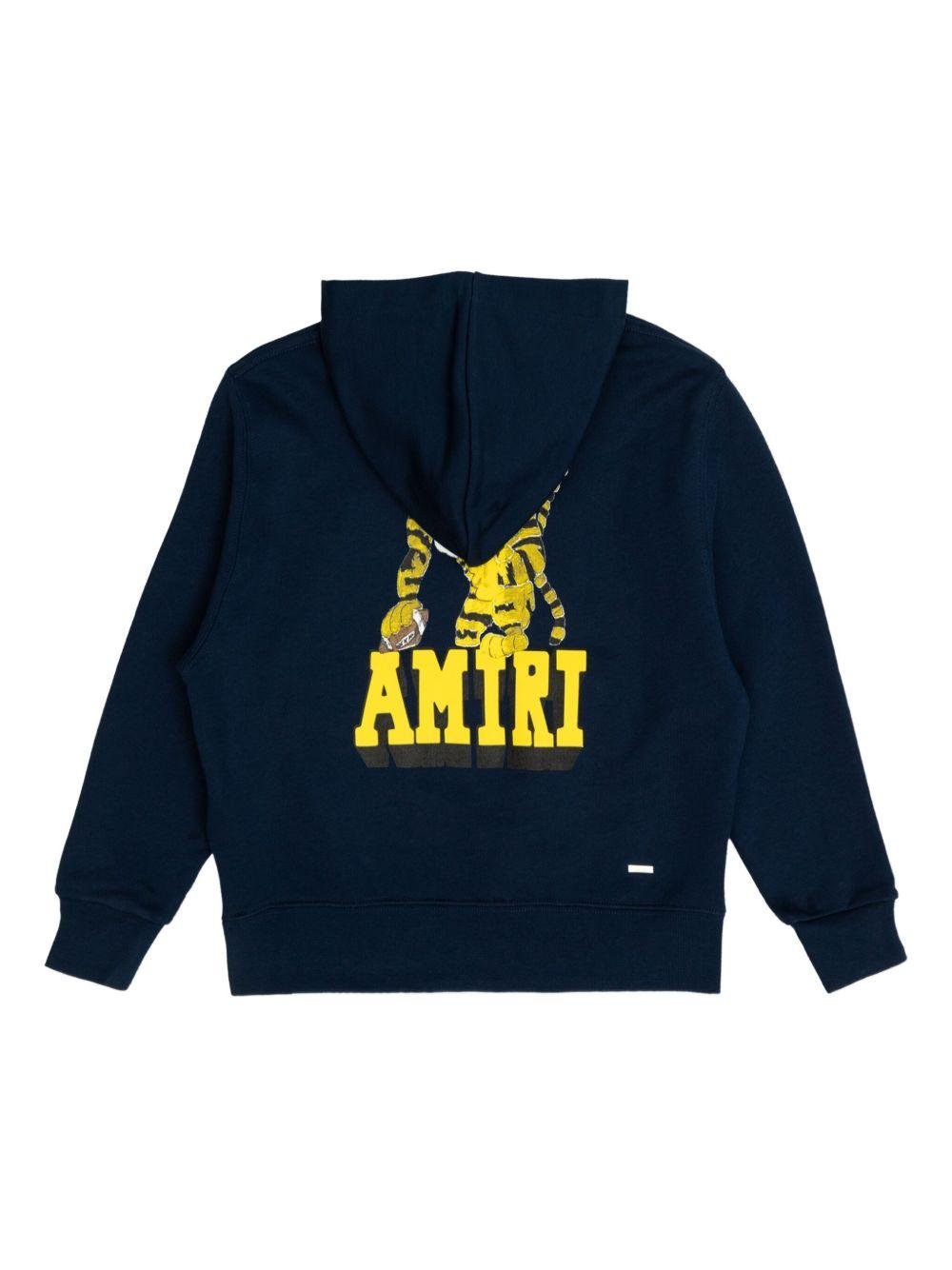 Felpa per bambino Amiri Kids blu con cappuccio - Rubino Kids