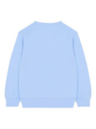 Felpa per bambino Balmain Kids azzurra con logo sul davanti - Rubino Kids