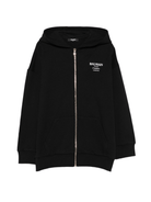 Felpa per bambino Balmain Kids nera con chiusura con zip - Rubino Kids