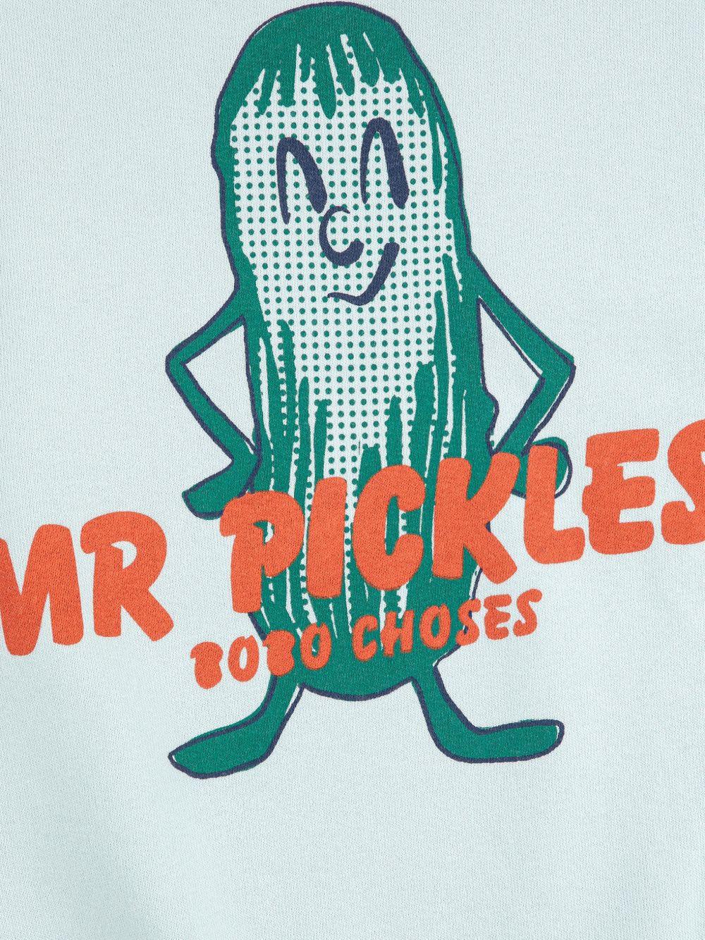 Felpa per bambino Bobo Choses azzurra con stampa grafica Mr. Pickles sul retro - Rubino Kids