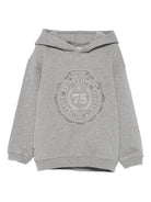 Felpa per bambino Bonpoint grigio con dettaglio con stemma - Rubino Kids