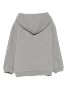 Felpa per bambino Bonpoint grigio con dettaglio con stemma - Rubino Kids