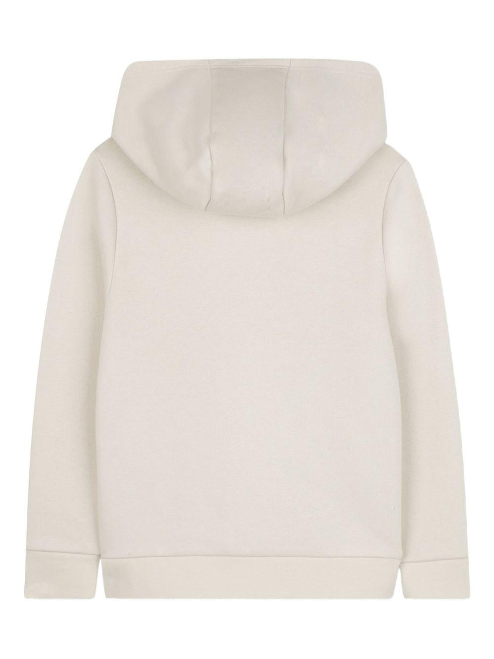 Felpa per bambino BOSS Kids beige con cappuccio - Rubino Kids