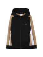 Felpa per bambino Boss Kids multicolore con design color - block - Rubino Kids