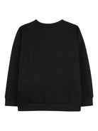 Felpa per bambino Boss Kids nera con stampa con logo - Rubino Kids