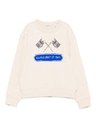 Felpa per bambino Burberry Kids bianca con stampa - Rubino Kids