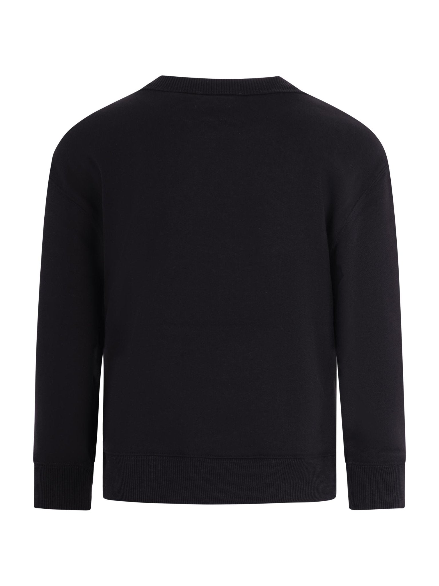 Burberry Kids black sweatshirt with equestrian kinght logo on the