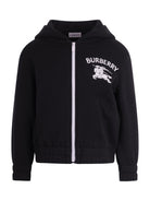 Felpa per bambino Burberry Kids nera con zip - Rubino Kids