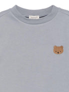 Felpa per bambino Donsje grigia con orso ricamato - Rubino Kids