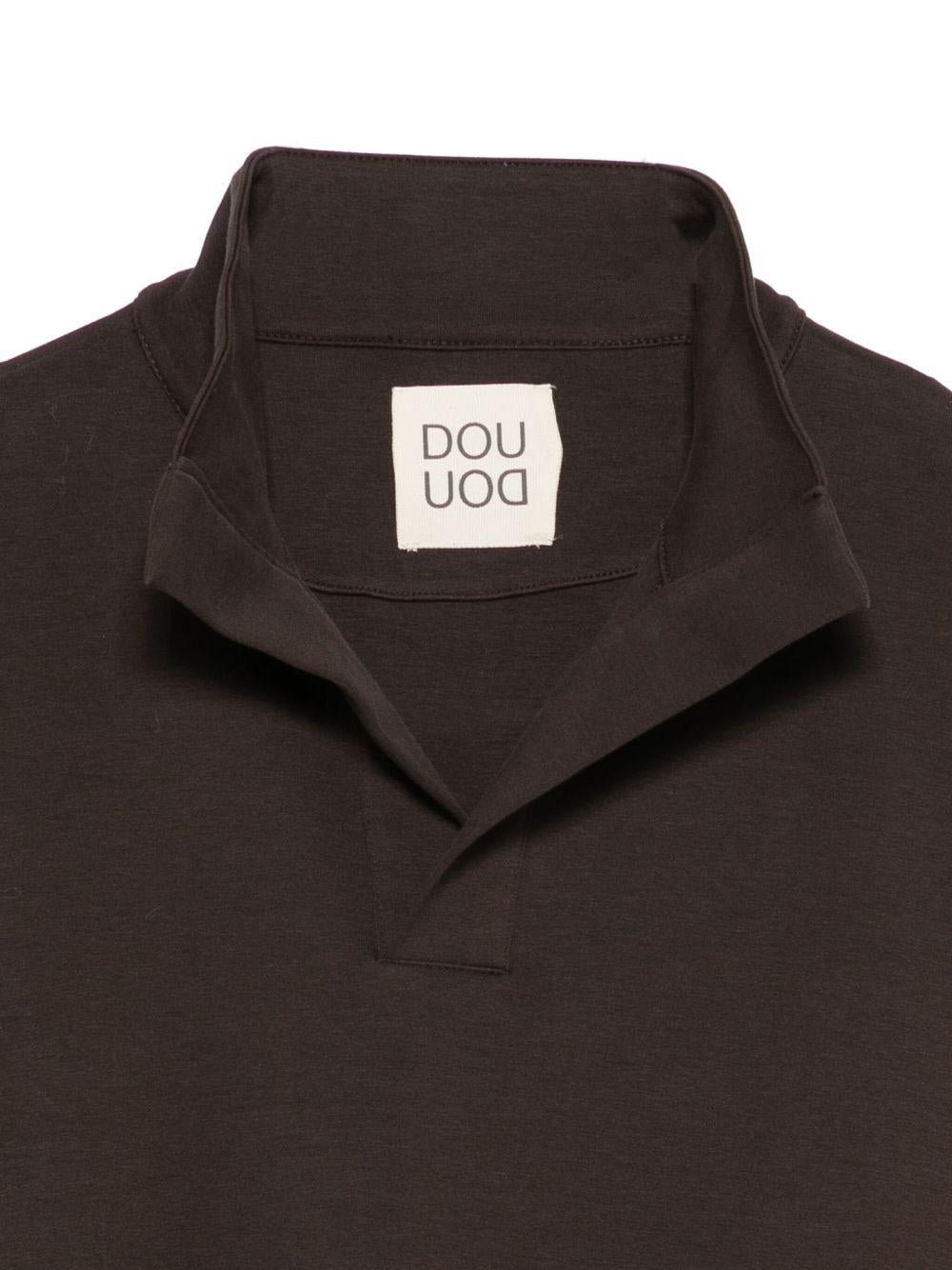 Felpa per bambino Douuod Kids marrone con scollo a V - Rubino Kids