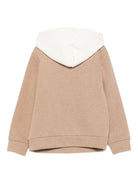 Felpa per bambino Eleventy Kids beige con tasca a marsupio - Rubino Kids