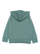 Felpa per bambino Emporio Armani Kids verde con logo - Rubino Kids
