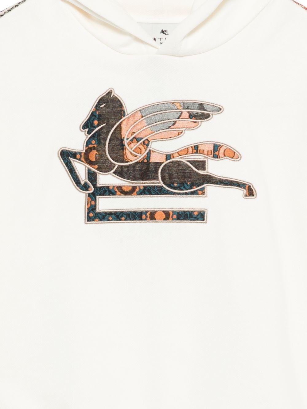 Felpa per bambino Etro Kids bianca con cappuccio - Rubino Kids