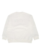 Felpa per bambino Fendi Kids bianco con stampa logo - Rubino Kids