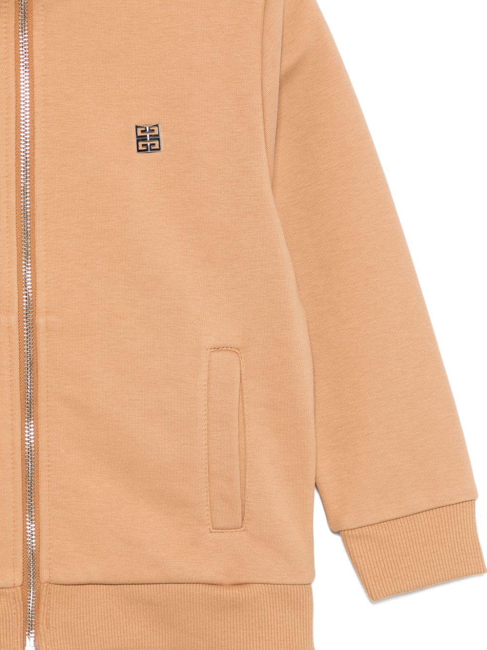 Felpa per bambino Givenchy Kids beige con collo alto - Rubino Kids