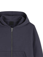 Felpa per bambino Givenchy Kids blu con cappuccio e zip - Rubino Kids