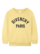 Felpa per bambino Givenchy Kids giallo con logo - Rubino Kids