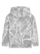 Felpa per bambino Givenchy Kids grigio con stampa effetto melange - Rubino Kids