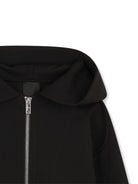 Felpa per bambino Givenchy Kids nera con cappuccio e zip - Rubino Kids