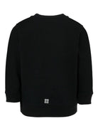 Felpa per bambino Givenchy Kids nera con dettaglio logo - Rubino Kids