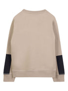 Felpa per bambino Hugo Kids beige con design color - block - Rubino Kids