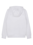 Felpa per bambino Hugo Kids bianca con cappuccio e logo - Rubino Kids