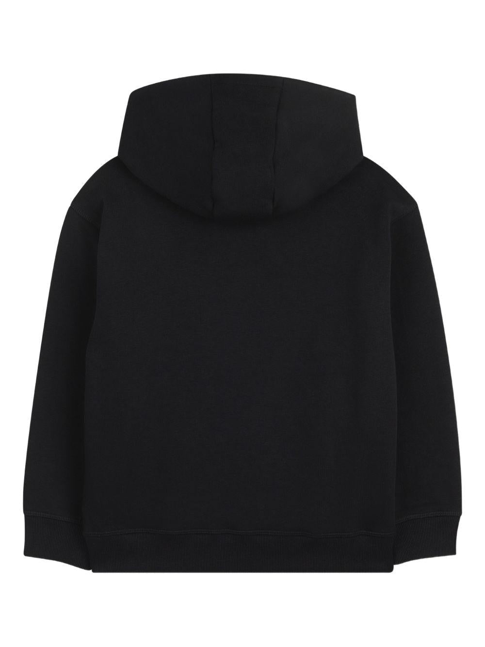 Felpa per bambino Hugo Kids nera con logo sul davanti - Rubino Kids