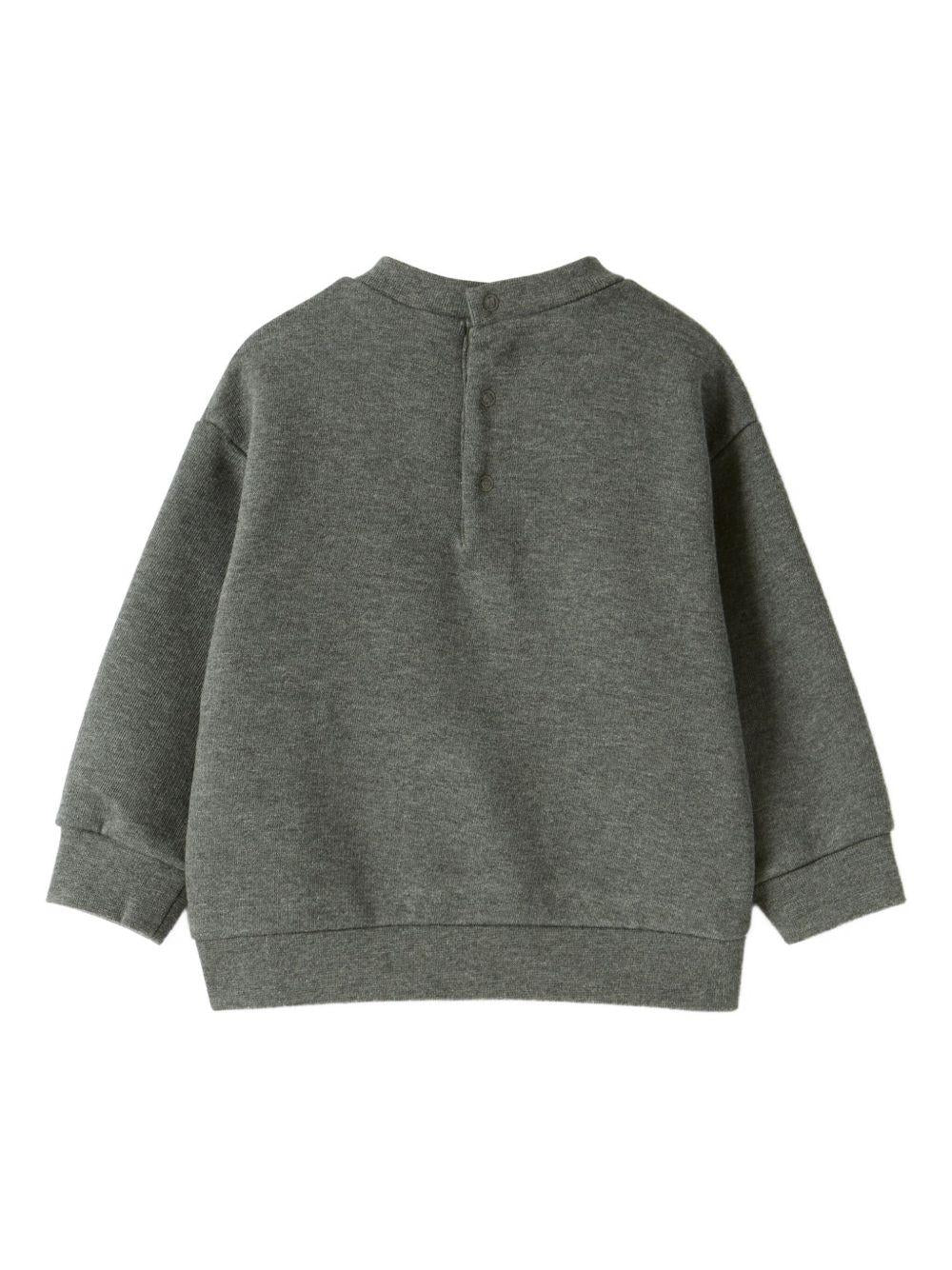 Felpa per bambino Il Gufo grigio con motivo Babbo Natale - Rubino Kids