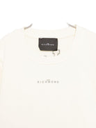 Felpa per bambino John Richmond Junior bianca con stampa logo - Rubino Kids