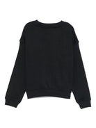 Felpa per bambino John Richmond Junior nero con ricamo - Rubino Kids